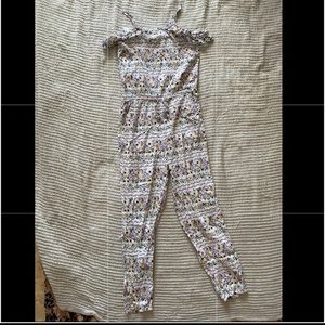 Girls Floral Jumpsuit